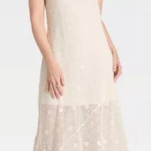 Universal Thread Cream Maxi Dress